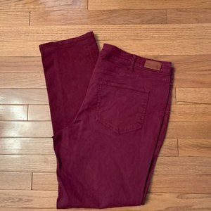 Lands End burgundy jeans